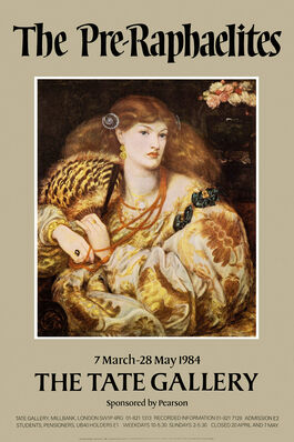The Pre-Raphaelites exhibition poster